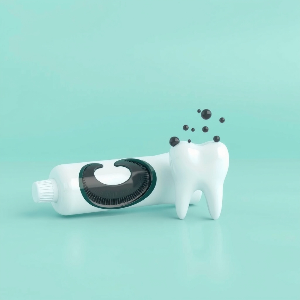 Illustration: Does Activated Charcoal Toothpaste Actually Whiten Teeth?